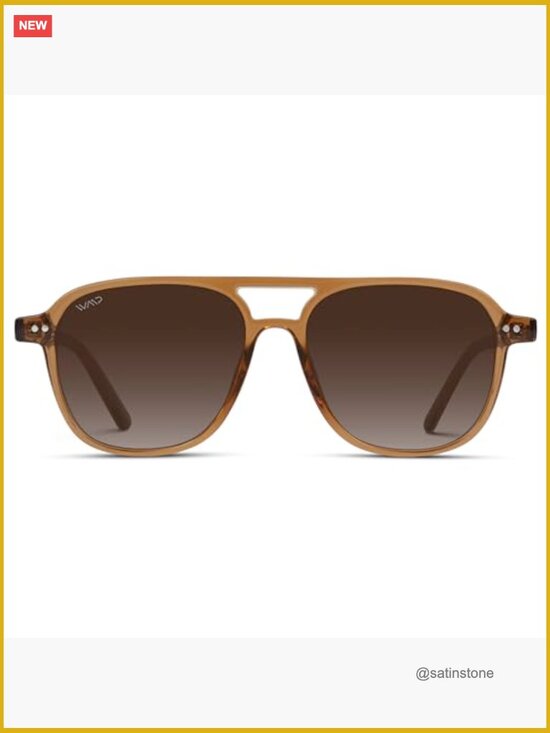 Polarized Aviator Sunglasses with Double Bridge, Crystal Copper Frame main image 4